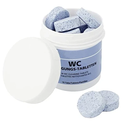 Abbildung von Maximex WC Reinigungstabletten, 15 Stück, entfernt Urinstein, Kalk, Rost &amp; Verfärbungen, effektive Reinigung der Toilette und Neutralisation von unangenehmen Gerüchen für hygienische Sauberkeit
