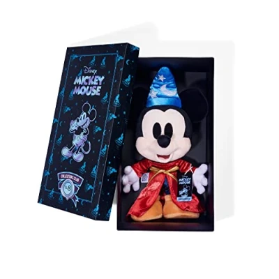 Abbildung von Simba 6315870312 Disney Fantasia Mickey Mouse, Sammler Plüschtier in Geschenkbox, Nr. 8 der Kollektion von 12, Amazon Exclusiv, 35cm Plüschfigur, Sammlerstück, ab den ersten Lebensmonaten geeignet