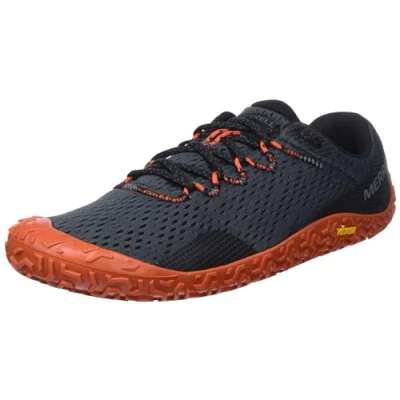 Abbildung von Merrell Vapor Glove 6 Laufschuh Straße, Herren, Größe: 50, Granite/tangerine Schuhe