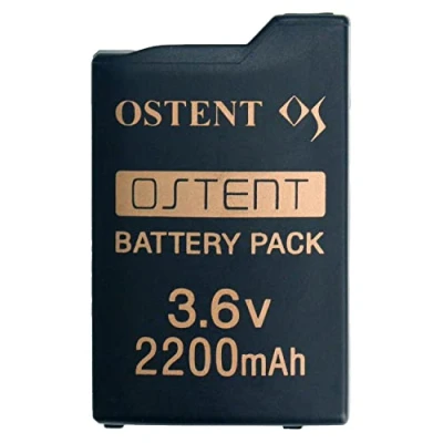 Abbildung von OSTENT Hohe Kapazität Qualität Real 2200mAh 3,6V Lithium Ionen Li ion Polymer Akku Ersatz Verbesserte Version für Sony PSP 1000 280 Konsole Videospiele