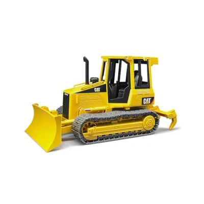 Abbildung von bruder 02443 Cat Kettendozer inklusive Heckadapter 1:16 Baufahrzeug, Baustelle, Baumaschine, Planierraupe, Spielzeug