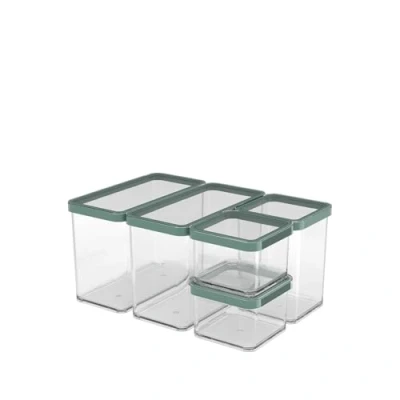 Abbildung von Rotho Loft Set Vorratsdosen 5 tlg. LOFT, Kunststoff (PP) BPA frei, transparent, (32.3 x 22.3 16.6 cm)