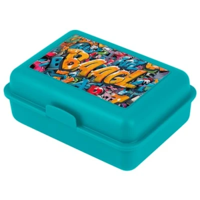 Abbildung von Baagl Brotdose Kinder für Schule Lunchbox Mädchen, Jungen, Kindergarten Jausenbox, Brotzeitbox, Brotbox, Snackbox (Skatepark)