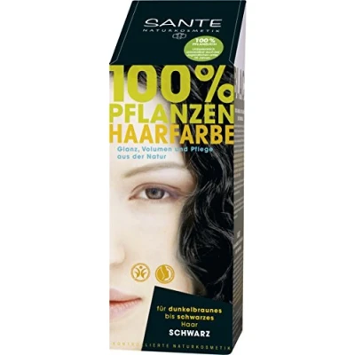 Abbildung von Sante Naturkosmetik Pflanzen Haarfarbe Pulver, Schwarz, 100 g (1er Pack)