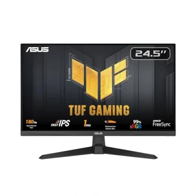 Abbildung von ASUS TUF Gaming VG259Q3A 25 Zoll Full HD Monitor 180 Hz, 1ms GtG, FreeSync, Adaptive Sync, ELMB, GameFast Input Fast IPS Panel, 16:9, 1920x1080, DisplayPort, HDMI, Speaker