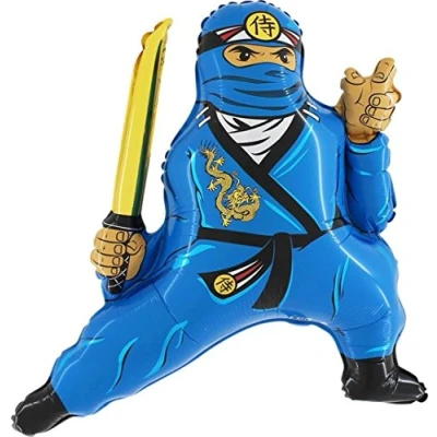 Abbildung von grabo Folienballon Ninja blau ca. 60x70cm