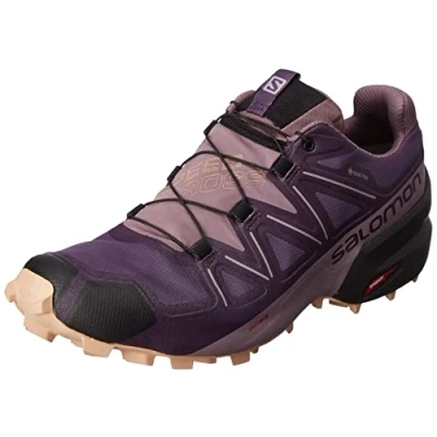 Abbildung von Salomon Speedcross 5 Gore Tex Damen Trail Running Wasserdichte Schuhe, Wetterschutz, Aggressiver Grip, Präzise Passform, Mysterioso, 36 2/3