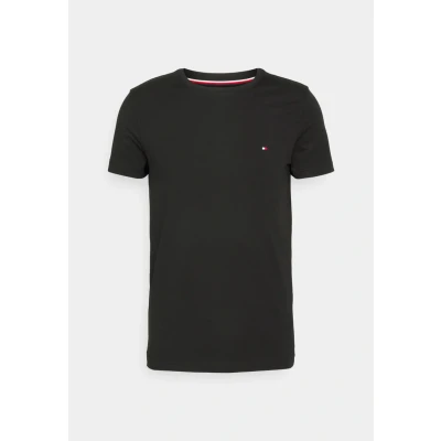 Abbildung von Tommy Hilfiger CORE Stretch SLIM NECK TEE Tshirt basic, Herren, Größe: XXL, Black