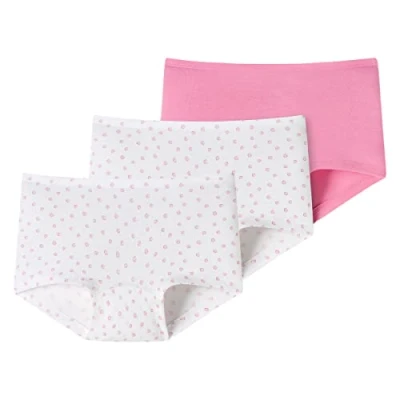 Abbildung von Schiesser Mädchen 3 Pack Shorts Hohe Passform 95/5 Organic Bio Baumwolle Größe 92 Bis 140 Unterwäsche, Sortiert 11_173261, 116 EU