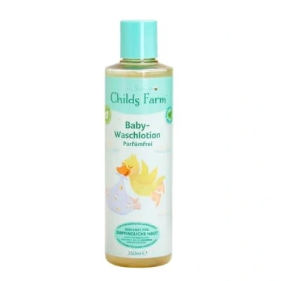 Abbildung von Childs Farm Baby Waschlotion 250 ml, parfümfrei, reinigt sanft Geeignet für Neugeborene mit trockene, empfindliche und auch zu Neurodermitis neigende Haut