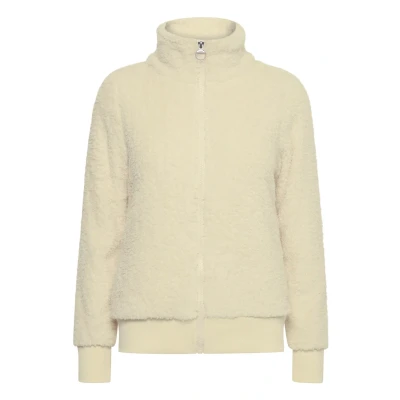 Abbildung von Oxmo Anneka Fleecejacke, Damen, Größe: Large, White