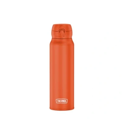 Abbildung von THERMOS ULTRALIGHT BOTTLE 0,75l, glowing orange mat, Thermosflasche aus Edelstahl, 10 heiß / 20 h kalt, absolut dicht für Wasser, Tee, stille Getränke