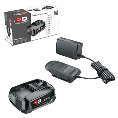 Abbildung von Bosch 18V Akku und Ladegerät 2.5Ah (18V Starter Set, POWER FOR ALL)