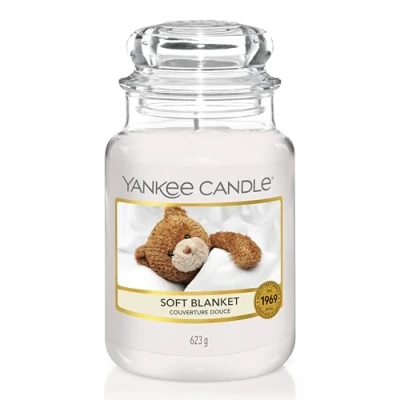 Abbildung von Yankee Candle Duftkerze im Glas (groß) Soft Blanket Brenndauer bis zu 150 Stunden