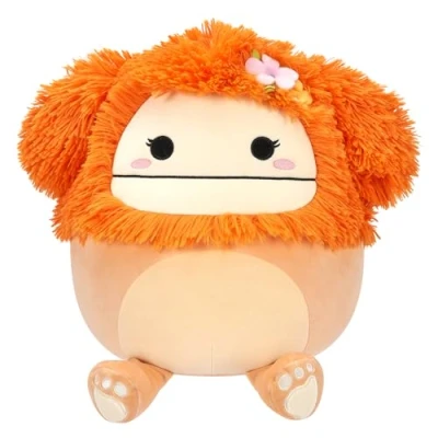 Abbildung von Squishmallows SQCR05428 Shasta der Bigfoot mit Blume 30 cm, offizielles Jazwares Plüsch, superweiches Kuscheltier