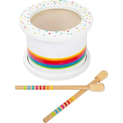 Abbildung von small foot Kindertrommel &quot;Sound&quot; mit Klöppeln aus Holz, Musikinstrument für kleine Musiker, ab 3 Jahren, 11508