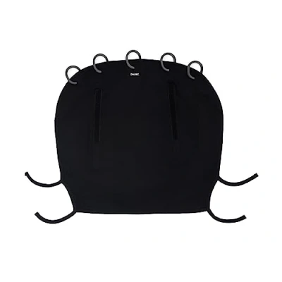 Abbildung von Dooky Sonnenschutz für Kinderwagen, Buggy &amp; Babyschale Schwarz Sonnensegel Wetterschutz, Windschutz Regenschutz Buggy, Sonnenschirm Baumwolle LxBxH = 26x3x18 cm