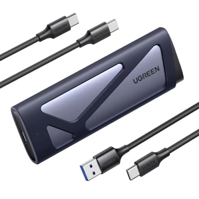 Abbildung von UGREEN M2 SSD Gehäuse, NVME SATA M.2 Gehäuse USB 3.2 GEN 2 10Gbps, für M Key und B&amp;M Key, kompatibel mit 970 EVO Plus, 760P usw