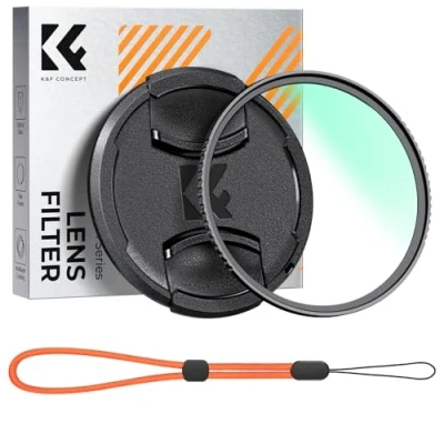 Abbildung von K&amp;F Concept K Serie UV Filter 58mm mit Objektivdeckel, Schutzfilter 18 Schichten Nanobeschichtungen