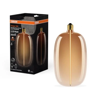 Abbildung von OSRAM LED Big Elipse Oval E27 4,8W 818 Filament braun dim