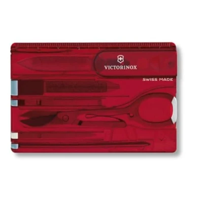 Abbildung von Victorinox Multitool Card, Swiss Card Classic, Messer in Kreditkartenformat, 10 Funktionen, Spitzklinge, Schere
