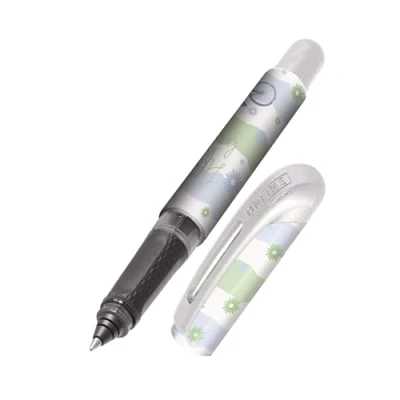 Abbildung von Online Tintenpatronen Rollerball College Beautiful, Stift für Rechtshänder und Linkshänder, ergonomisches Griffstück, hochwertiger Tintenroller, Standard Tintenpatronen, inkl. Kombipatrone blau
