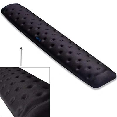 Abbildung von BRILA Handballenauflage Für Tastatur Ergonomisch Memory Schaum Handgelenkstütze PC Gaming Computer Laptop Arbeit Massieren Von Löchern Design Keyboard Wrist Rest