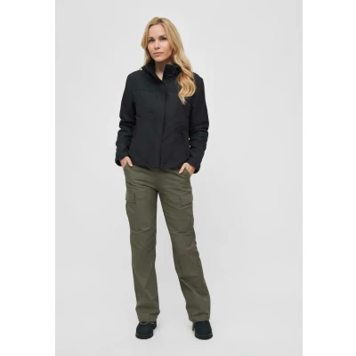 Abbildung von Brandit Frontzip Übergangsjacke, Damen, Größe: Medium, Black