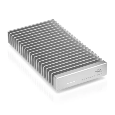 Abbildung von OWC Express 1M2 tragbares NVMe Thunderbolt (USB C) SSD Laufwerk USB4, ultraschnelles externes mit Aluminium Kühlkörpergehäuse (nur Gehäuse)