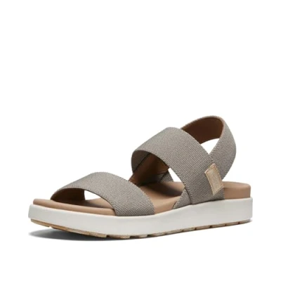 Abbildung von KEEN Damen Elle Backstrap Keilsandale, Brindle/Birch, 41 EU