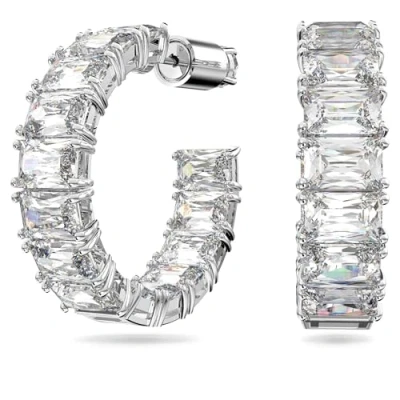 Abbildung von Swarovski Creolen Metall Ohrringe, Damen, Größe: One Size, Silber