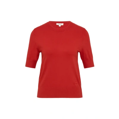 Abbildung von s.Oliver Kurzärmeliger Strickpullover aus Viskosemix rot 44