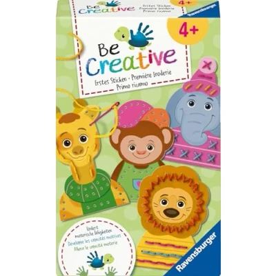 Abbildung von Ravensburger BeCreative 25536 Bastelset Erstes Sticken, DIY basteln für Kinder ab 4 Jahren