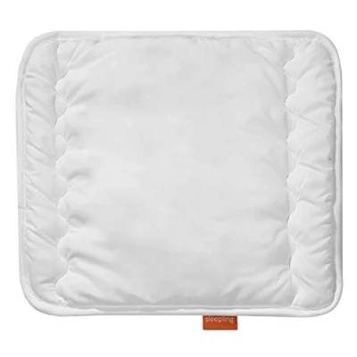 Abbildung von sleepling Kopfkissen Baby, Flachkissen, flaches 35 x 40 cm, Made in EU, 60 Grad waschbar, Ökotex 100, weiß