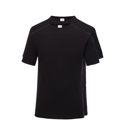 Abbildung von RAGMAN Shirt schwarz im Doppelpack Rundhals, XL