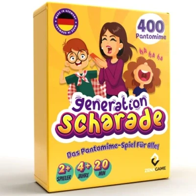 Abbildung von ZENAGAME Generation Scharade Familien Spiele Spiel Kinder Kartenspiele für Familie, Junior, Erwachsene Gesellschaftsspiel Kartenspiel ab 4 Jahren