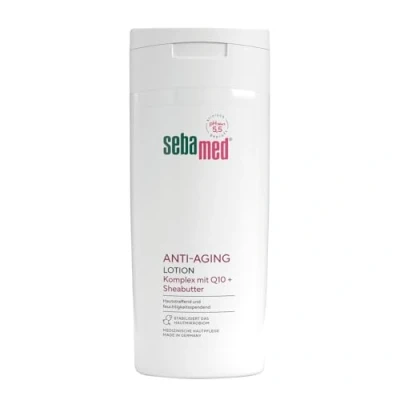 Abbildung von SEBAMED Anti Aging Lotion, Bodylotion mit Q10, für Männer und Frauen, hilft gegen Juckreiz, vor Austrocknung Alterung vorzubeugen, schnell einziehende Körpercreme, trockene Haut 200 ml