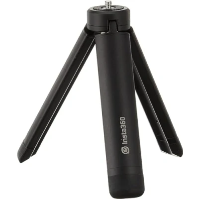 Abbildung von insta360 CINTRPH/B Mehrzweckstativ für GO 2, ONE X2, R, X, 1/4 Zoll Montageschraube mit ausziehbaren Beinen, den Außenbereich, schwarz