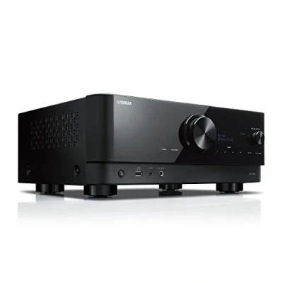 Abbildung von Yamaha AV Receiver RX V6A schwarz Netzwerk mit Dolby Atmos Height Virtualizer, Gaming spezifischen Funktionen und Voice Control Systemen Allround Talent 7.2 Kanälen