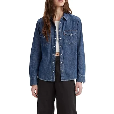 Abbildung von Levi&#039;s Iconic Western Hemdbluse, Damen, Größe: XS, Air space