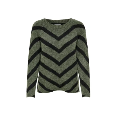 Abbildung von ONLY Strickpullover, Damen, Größe: XS, Lizard/ black
