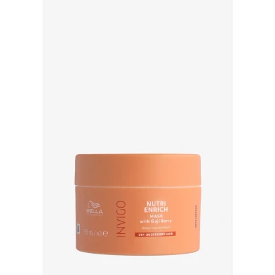 Abbildung von Wella Professionals Invigo Nutri Enrich Deep Nourishing Mask tiefenwirksame Haarmaske mit Vitamin E und Panthenol intensive Haarpflege für kaputtes Haar glättende Haarkur gegen Frizz 500 ml