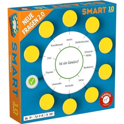 Abbildung von Piatnik 725197 Smart 10 Family Zusatzfragen 2.0, Weiß, Blau, Rot