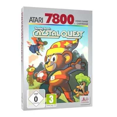 Abbildung von Bentley Bear&#039;s Crystal Quest (Atari 7800+) Cartridge