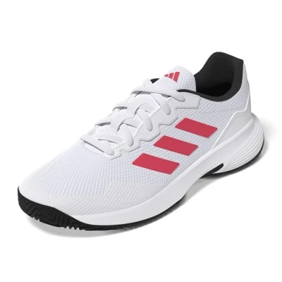 Abbildung von adidas Performance Gamecourt 2 Tennisschuh für Sandplätze, Herren, Größe: 41 1/3, Footwear white/lucid red/core black Textil/synthetik