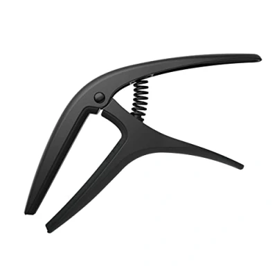 Abbildung von Ernie Ball Axis Dual Radius Capo Schwarz Satin