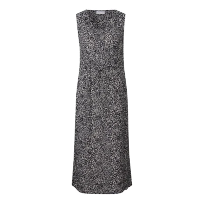 Abbildung von Street One Studio Gemustertes MIDI Freizeitkleid, Damen, Größe: 40, Blau