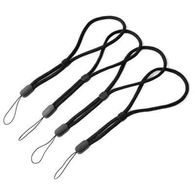Abbildung von trage.band® Robustes verstellbares kurzes Handgelenk Trageband, 4 St. schwarz