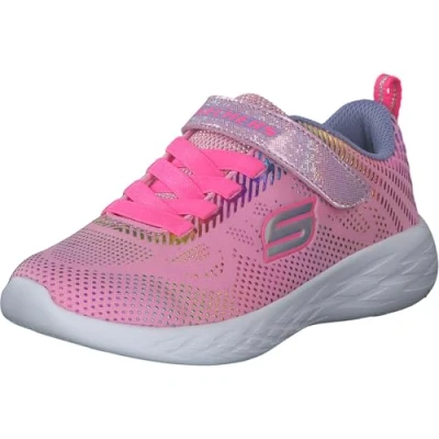 Abbildung von Skechers Performance GO RUN 600 Shimmer Speeder Unisex Laufschuh Neutral für Kinder, Größe: 31, Light pink/multicolor Schuhe