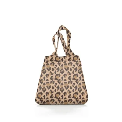Abbildung von reisenthel mini maxi shopper faltbarer kompakter Rucksack wasserabweisend, Couleur:leo macchiato